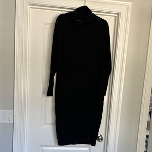 Line & Dot Black Long Sleeve Dress